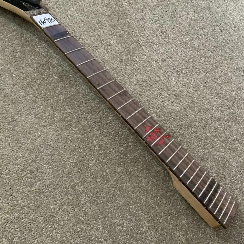 Maple Wood Reversed Headstock Guitar Neck with Rosewood 24 Frets Finge