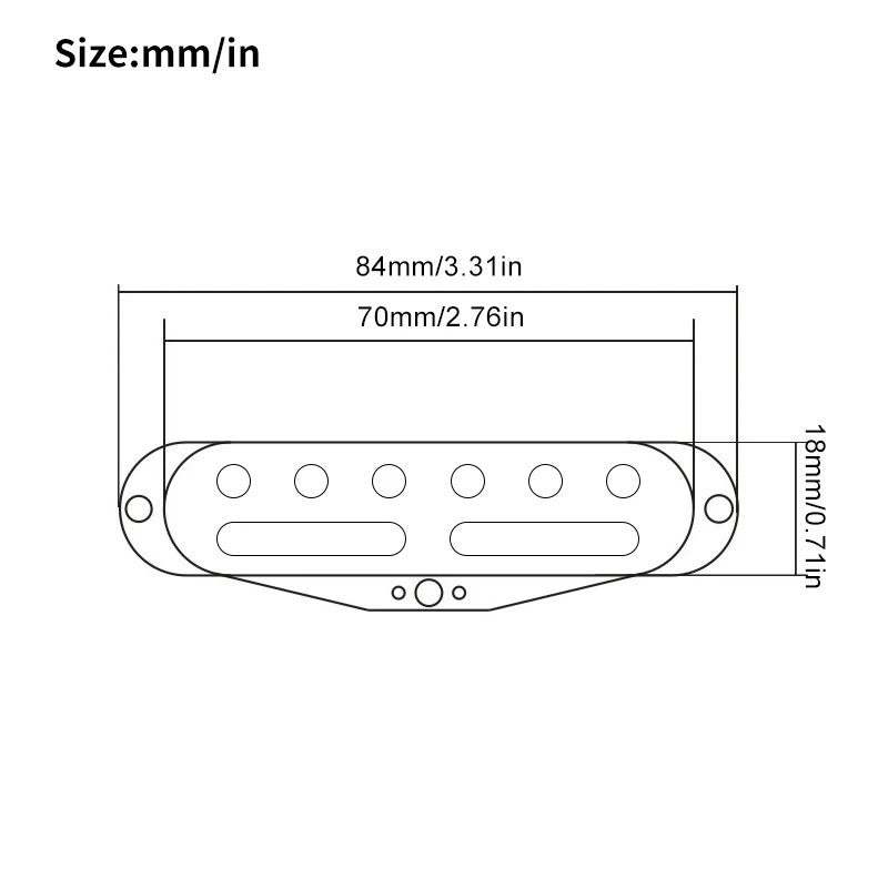 Guitar Mini Humbucker Pickup Fit Stratocaster Strat