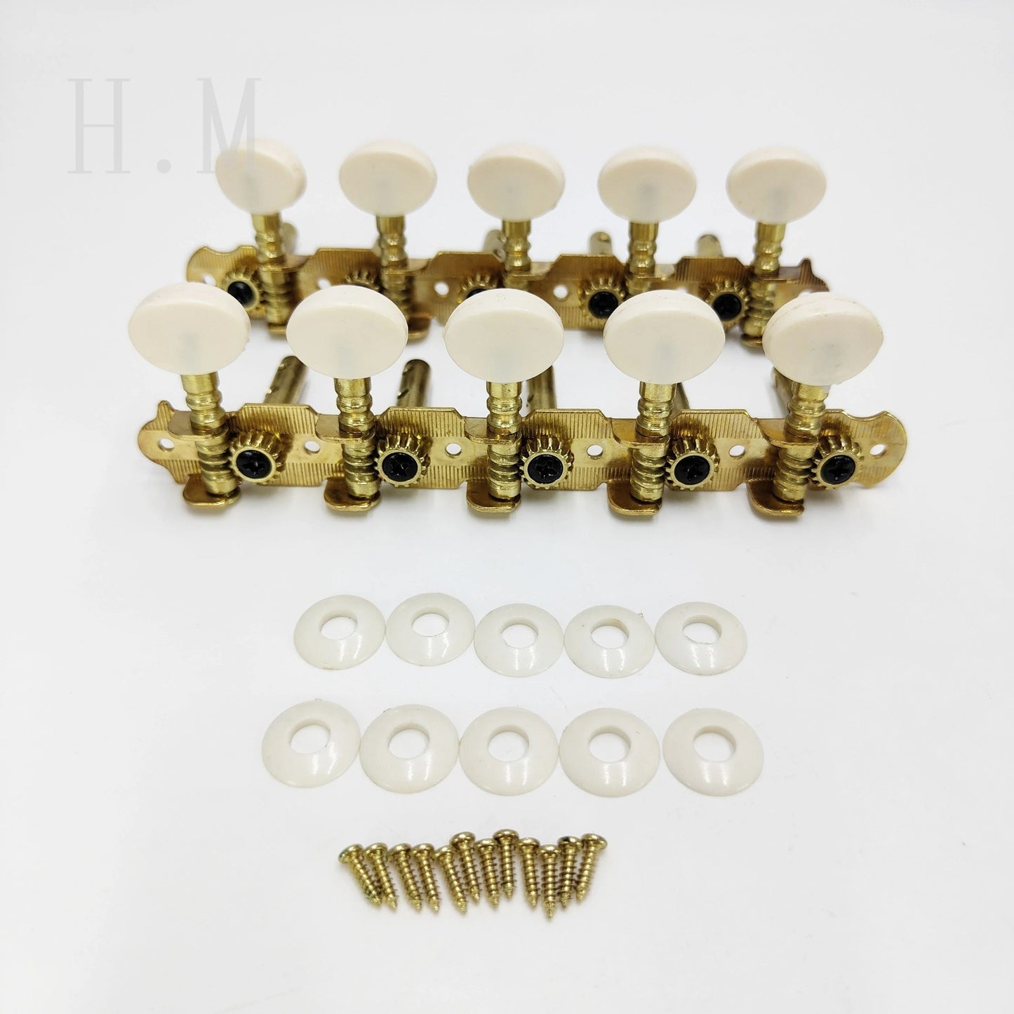 Gold 10 String Guitar 5R5L Tuning Pegs Machine Heads Keys