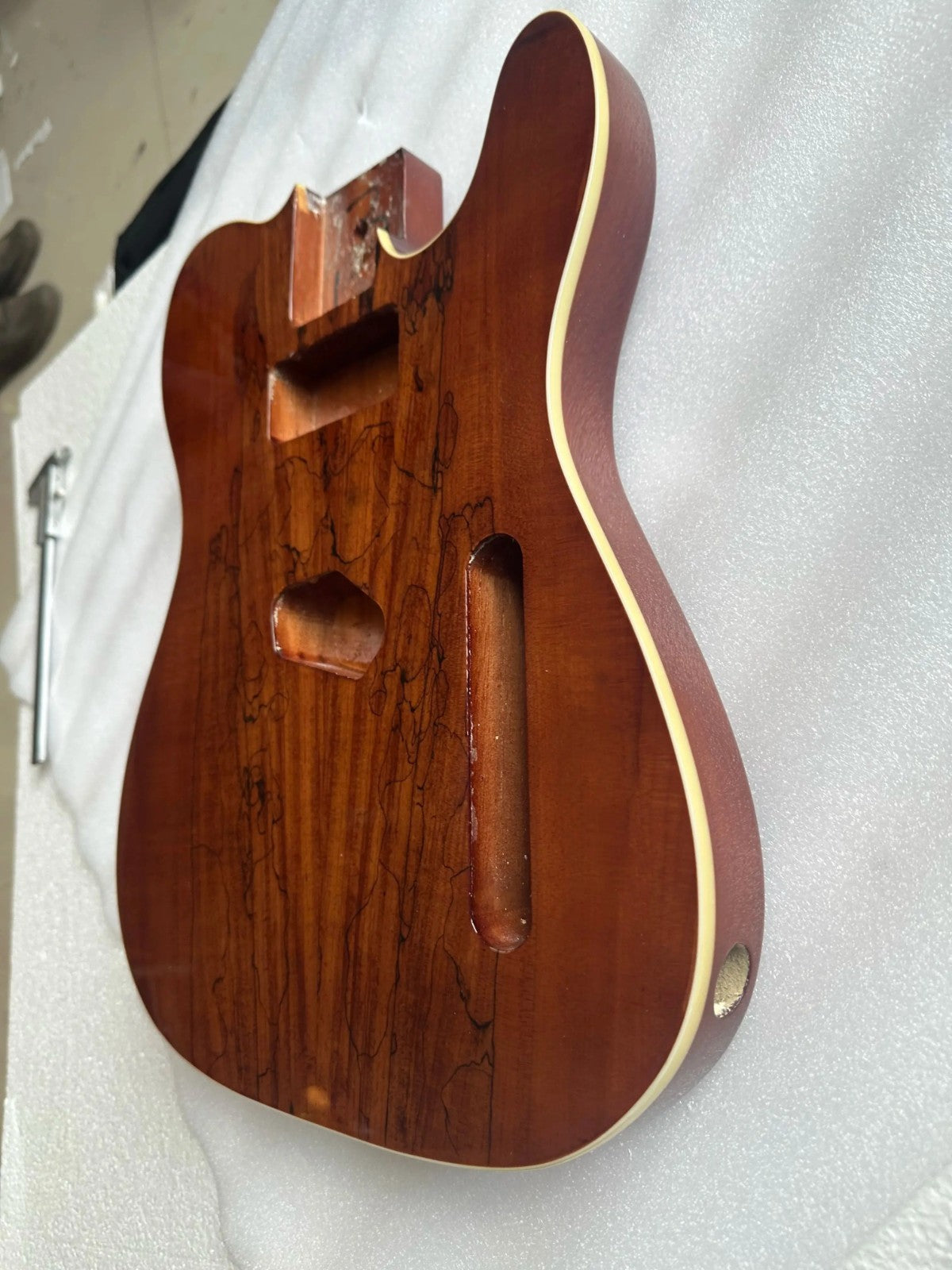 Burl Wood Top Mahogany Wood Guitar Body Fit Telecaster Tele