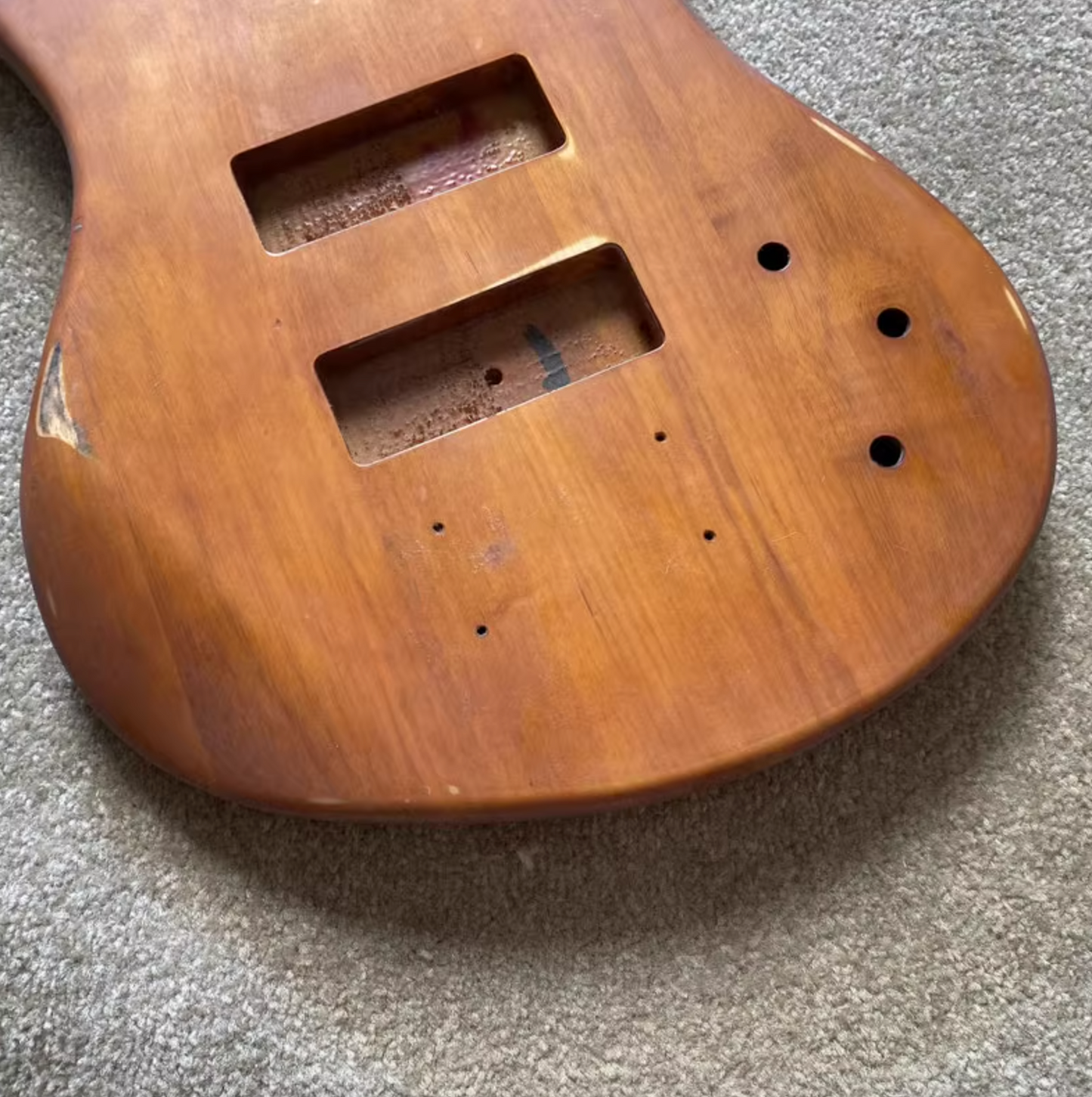Alder Wood 4 String Bass Guitar Body