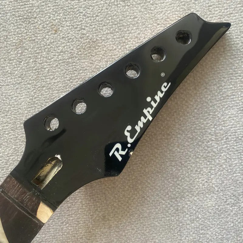 Black Headstock Guitar Maple Wood Neck, Rosewood Fretboard 24 Frets