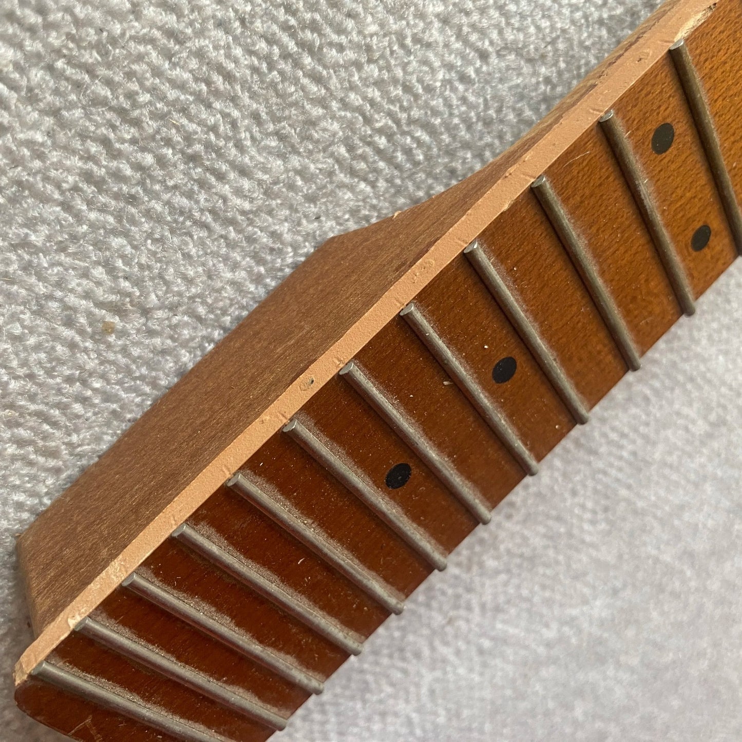 Roasted Maple Wood 4 String Mini Electric Bass Neck, 22 Frets Fingerbo