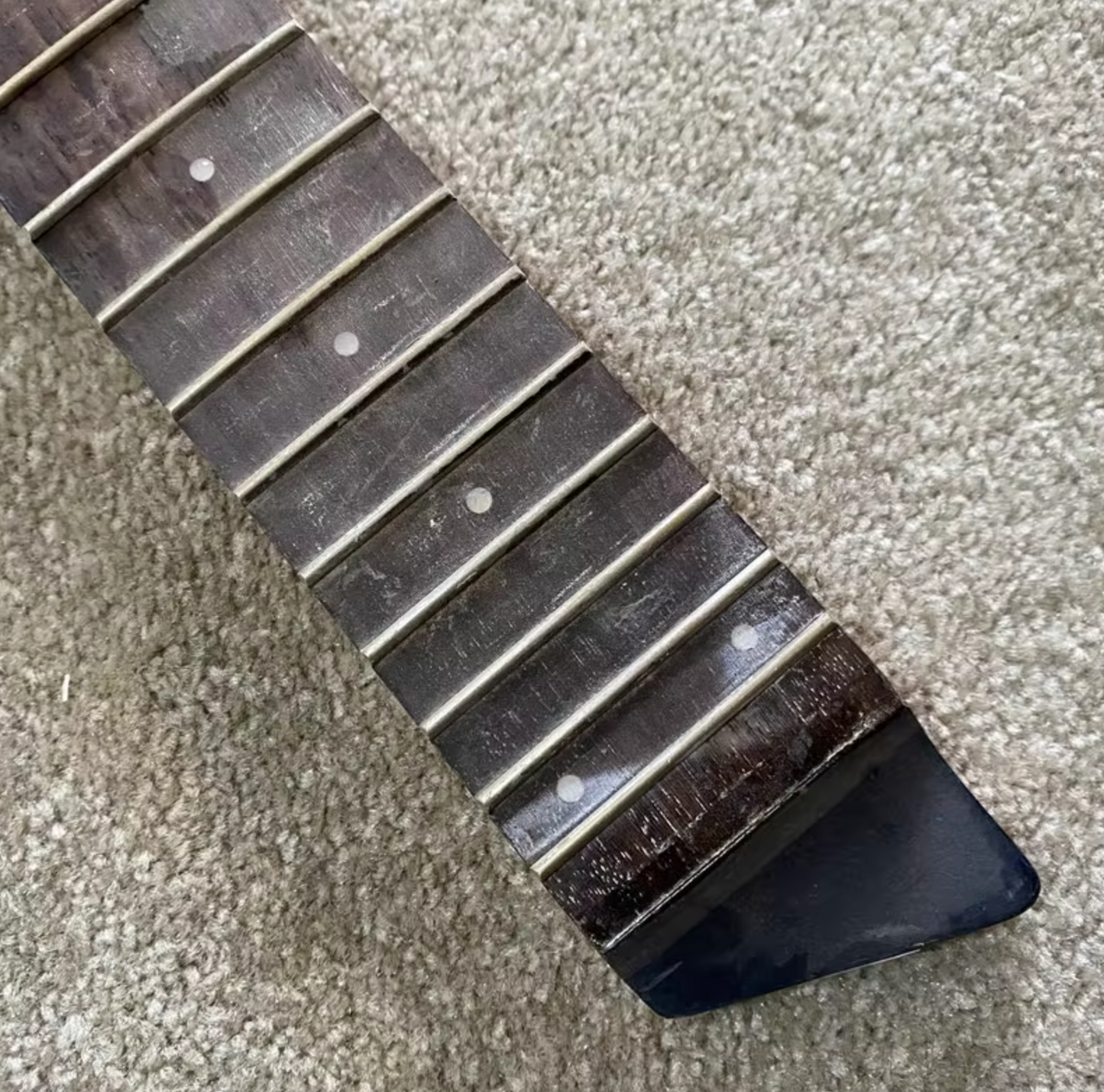 Black Maple Wood 4 String Bass Neck, Rosewood Fretboard 24 Frets