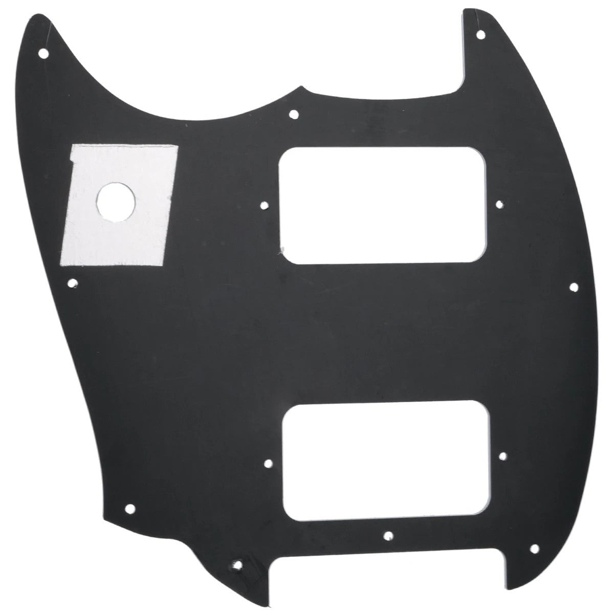 Black Guitar Pickguard Scratch Plate Fit Squier Bullet Mustang