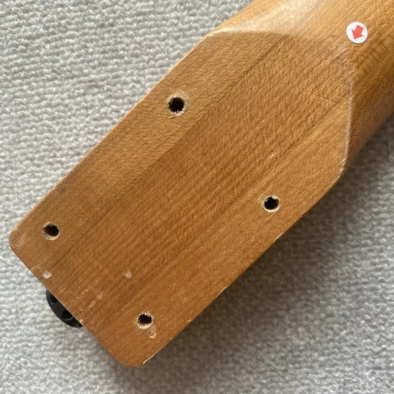 Purple Tiger Maple Top Headstock Guitar Neck, Rosewood Fingerboard 24