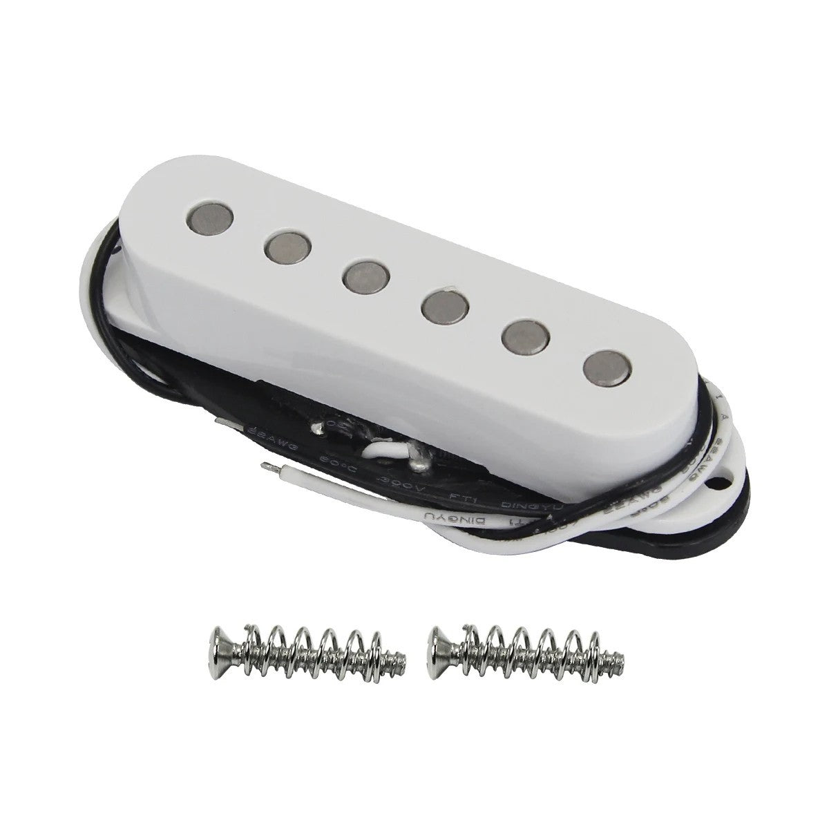 White Alnico 5 Guitar HSS Single Coil Humbucker Pickups Fit Ibanez,Fen