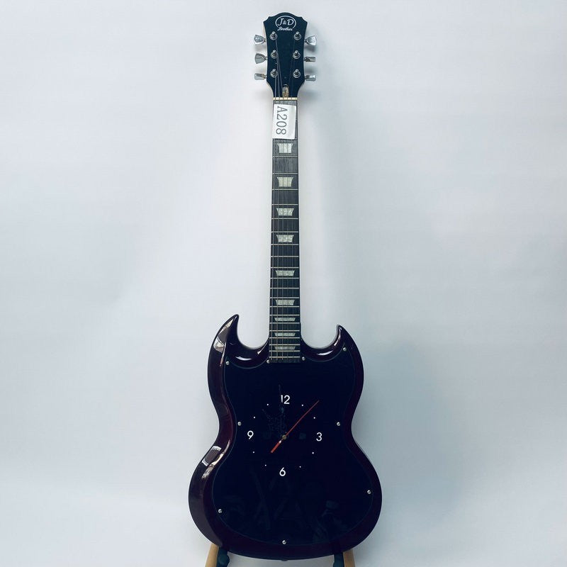 J&D Red Guitar Body with Maple Neck, Rosewood Fingerboard Fit SG Guita