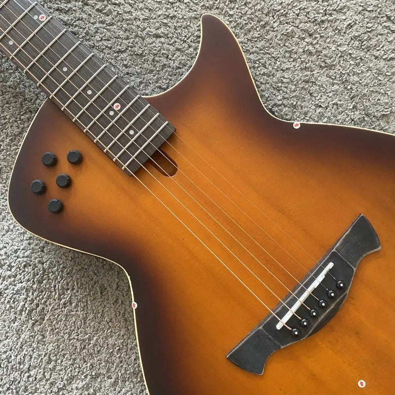 Sunburst Tagima Modena Electric Acoustic Guitar, Maple Neck Rosewood F