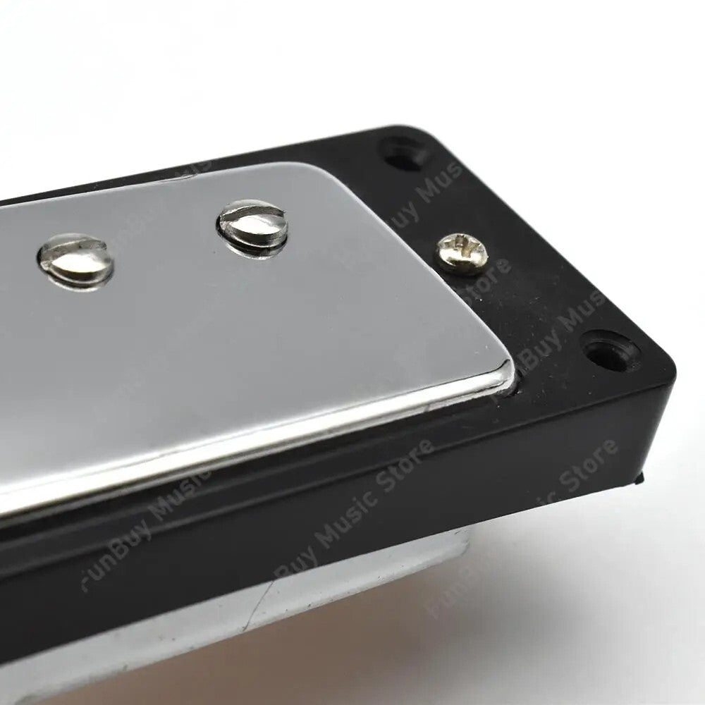 Chrome 4 String Bass Mini Humbucker Pickups Set