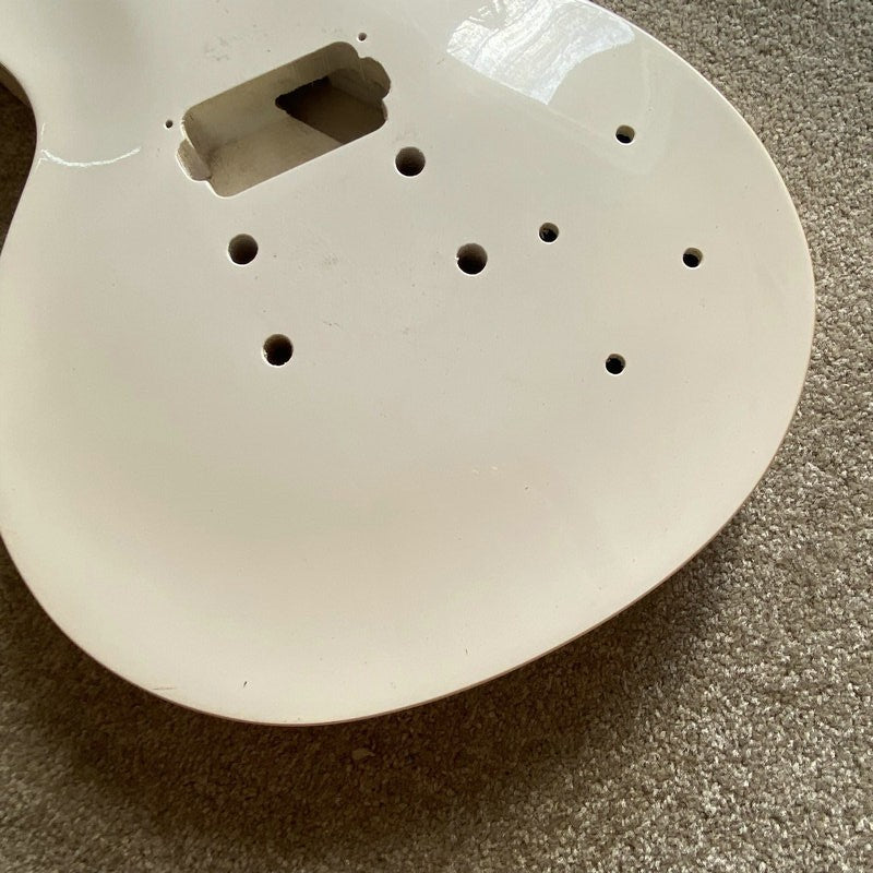 Glossy White Guitar Solid Basswood Body Fit Les Paul LP