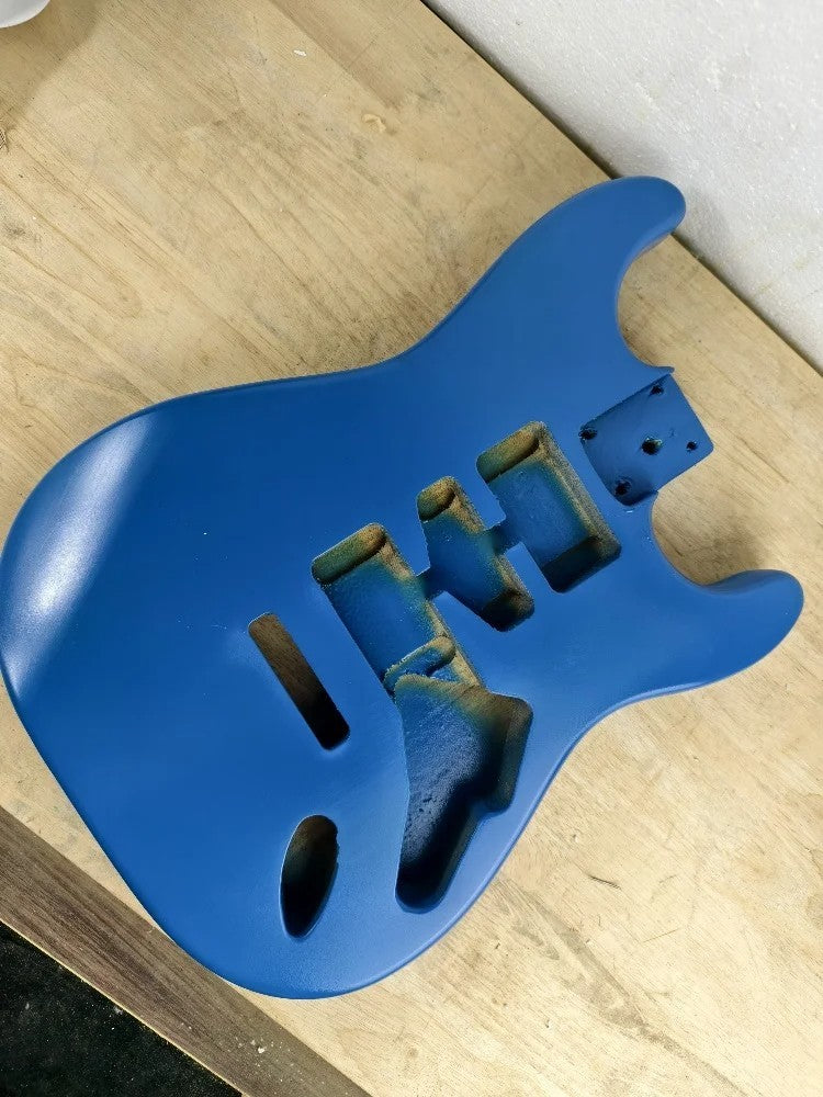 Blue Poplar Wood Double Cutaway Guitar Body Fit Stratocaster Strat Gui