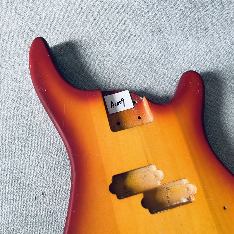 Basswood Cherry Burst 4 String Electric Bass Body