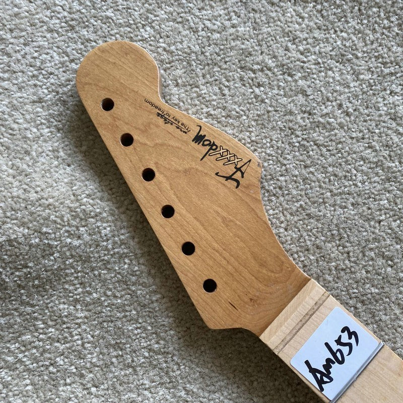 Roasted Maple Wood Guitar Neck 22 Frets Fingerboard DIY Project