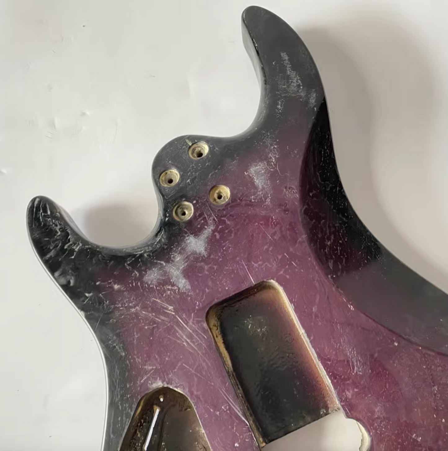 Purple Burst Solid Basswood HSS Guitar Body DIY Project
