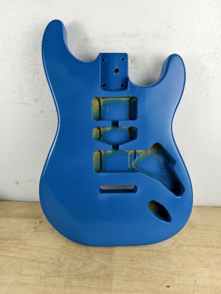 Blue Poplar Wood Double Cutaway Guitar Body Fit Stratocaster Strat Gui