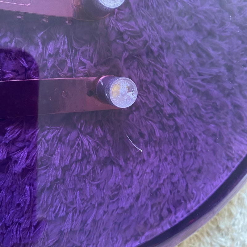 Acrylic Purple Transparent Mini Electric Guitar, Maple Neck Rosewood F
