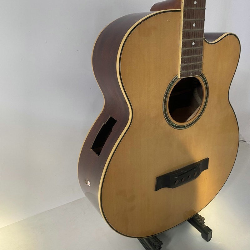 DIY 4 String Acoustic Electric Bass Spruce Plywood Body with Mahogany