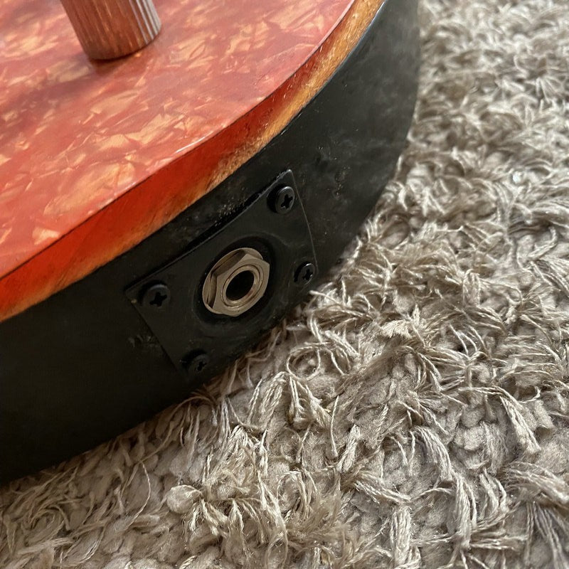 Orange Guitar, ABS Frosted Top Basswood Body, Maple Neck Fit Les Paul