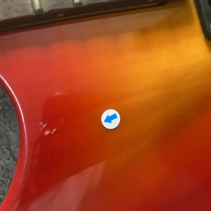 TNC Taiwan Made Electric Guitar, HH Cherry Burst Body, Maple Neck, Ros