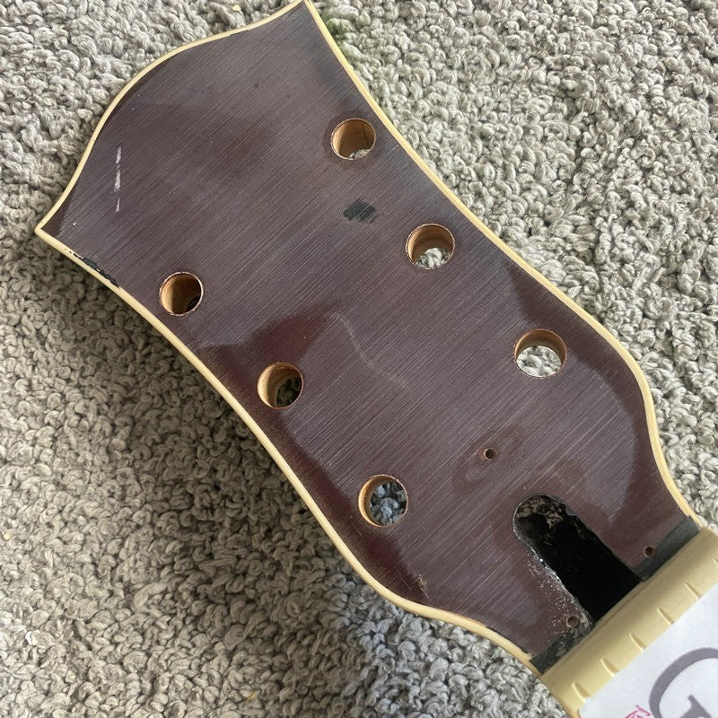 Green DIY Jazz Guitar Semi Hollow Body with Maple Neck, Rosewood Finge