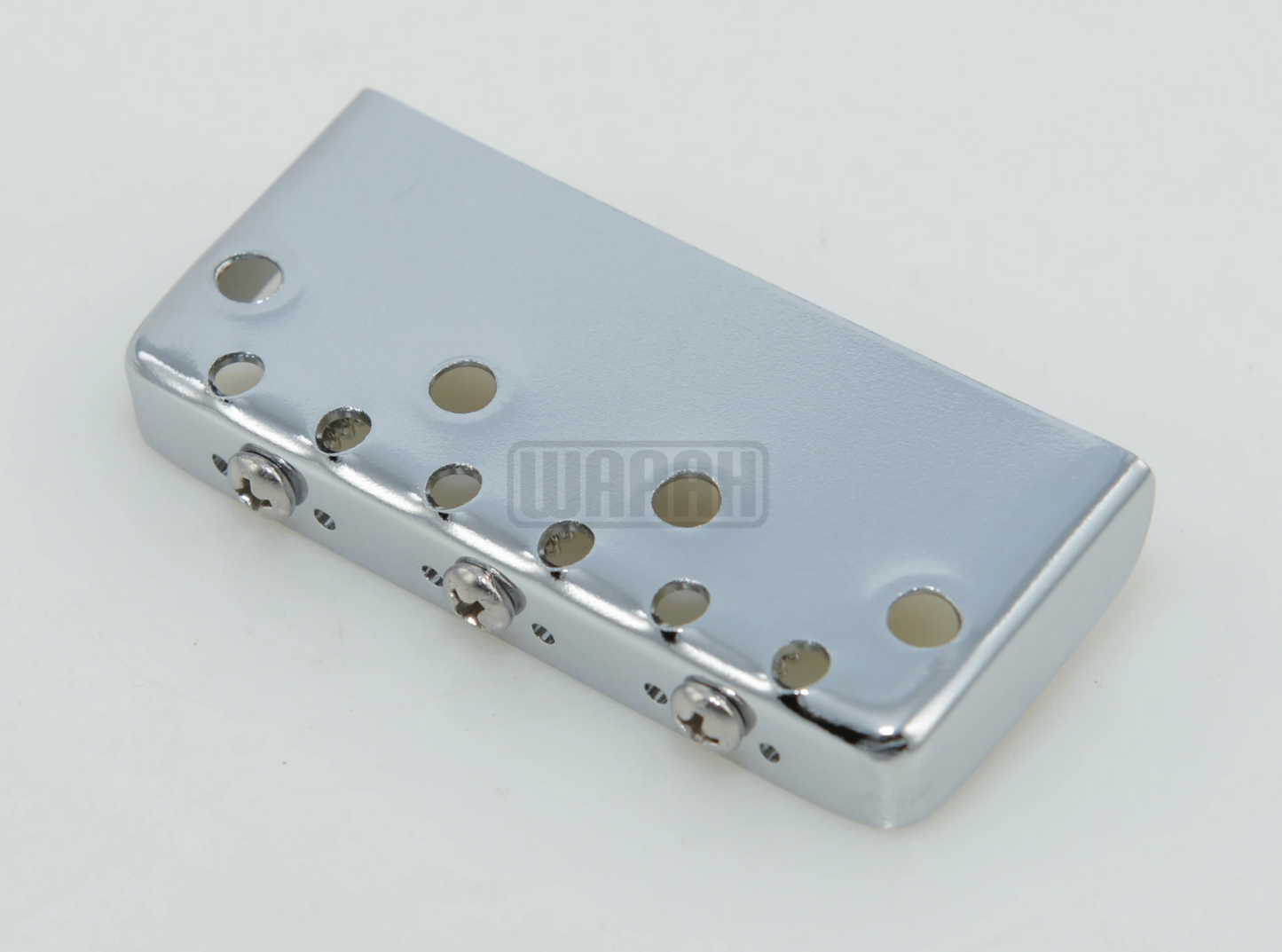 Chrome Guitar Short Ashtray Bridge with Threaded Brass Saddles Fit Tel