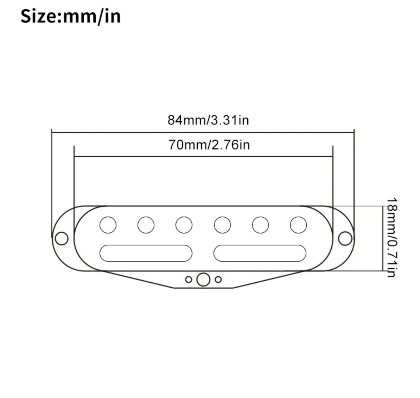 Blue Mini Humbucker Electric Guitar Pickup Fit Stratocaster Strat