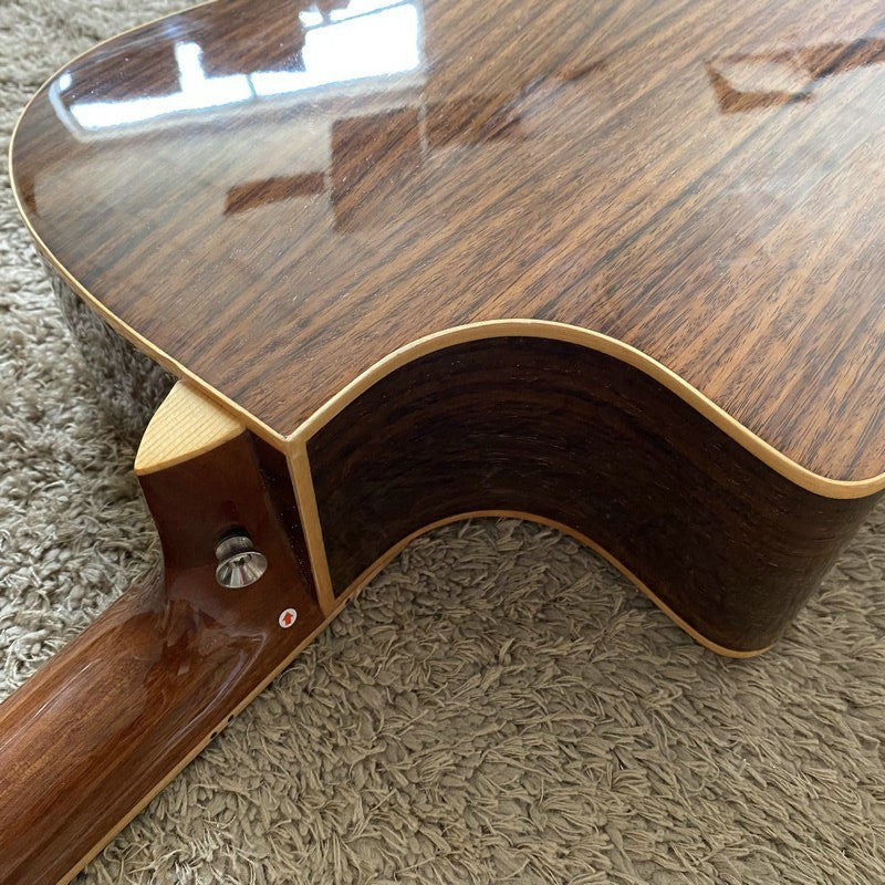 Luna Acoustic Guitar, Red Pine Top Body, Mahogany Neck, Rosewood Finge