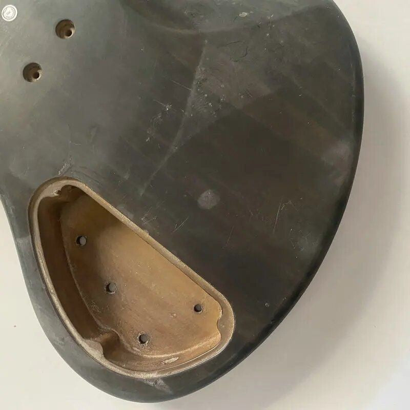 Black Basswood Electric Bass DIY Project Body