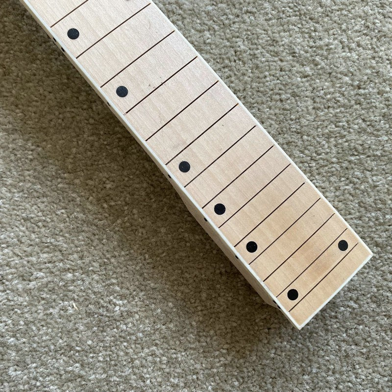 Maple Wood Left Handed Guitar Neck, 24 Frets Fingerboard Fretboard