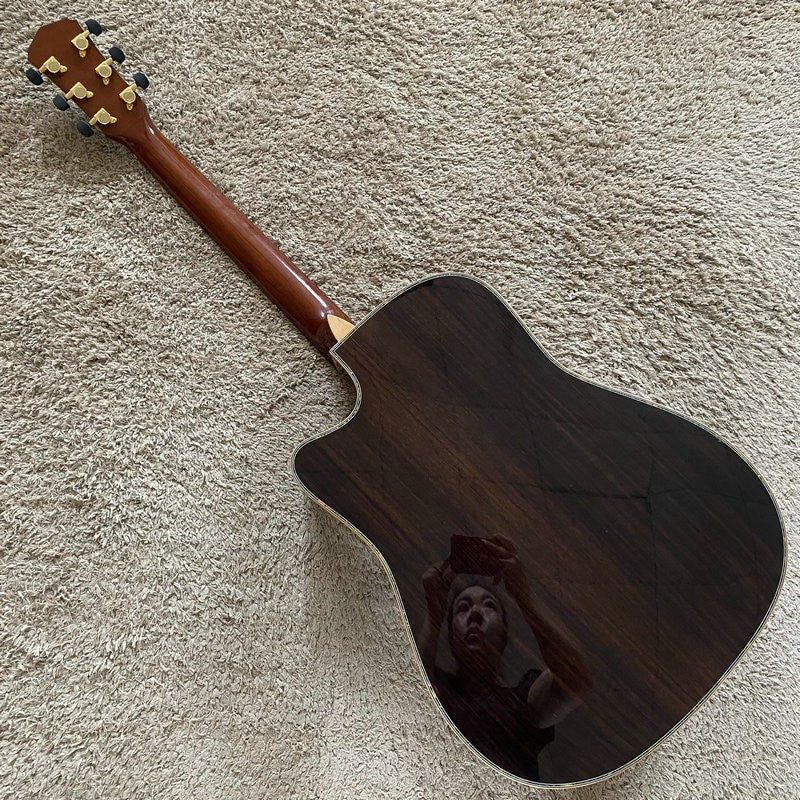 41 Inch Acoustic Guitar, Spruce Top Rosewood Sides Body, Mahogany Neck