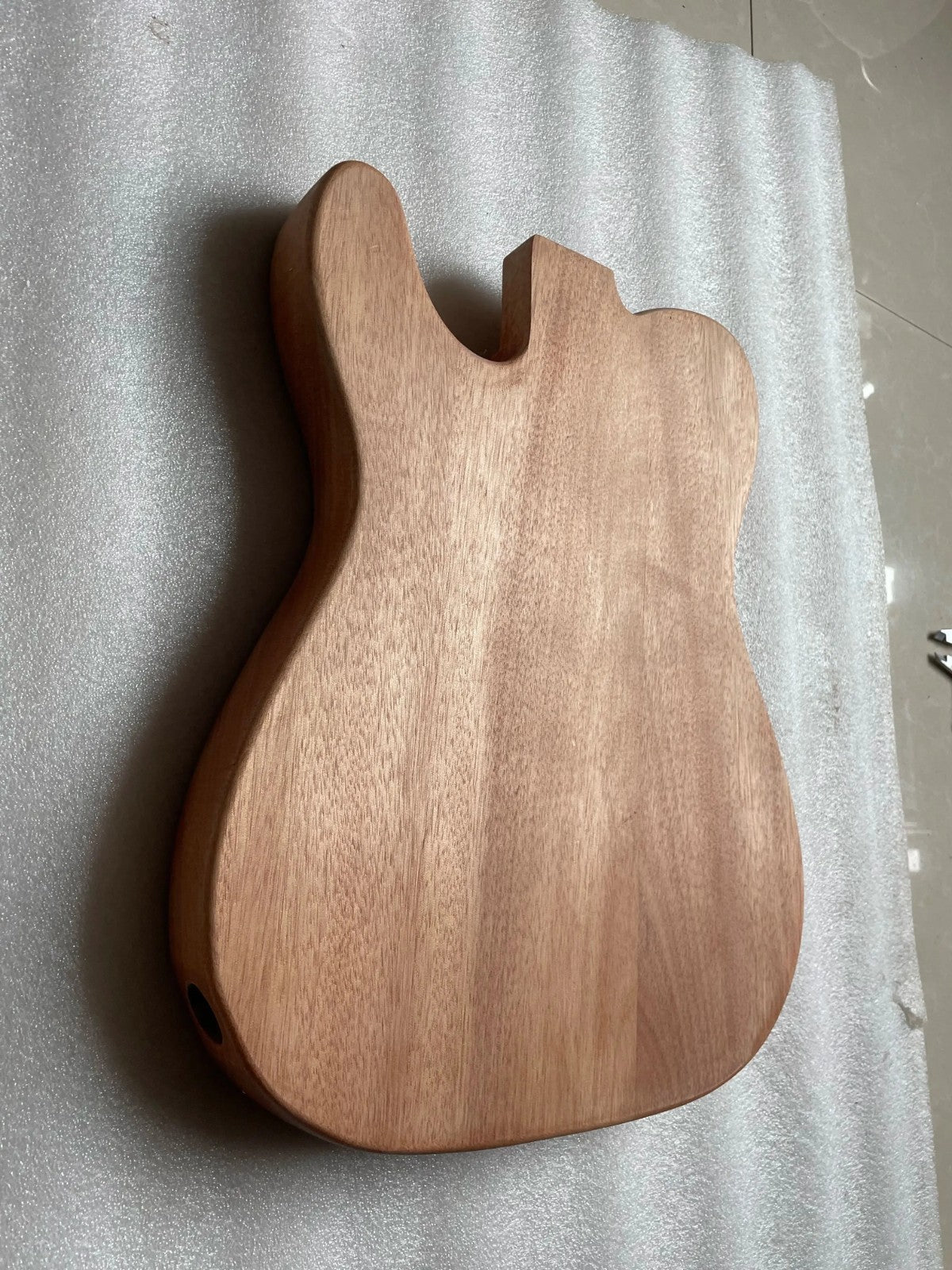 Mahogany Wood Single Cut Guitar Body with F Hole Fit Telecaster Tele
