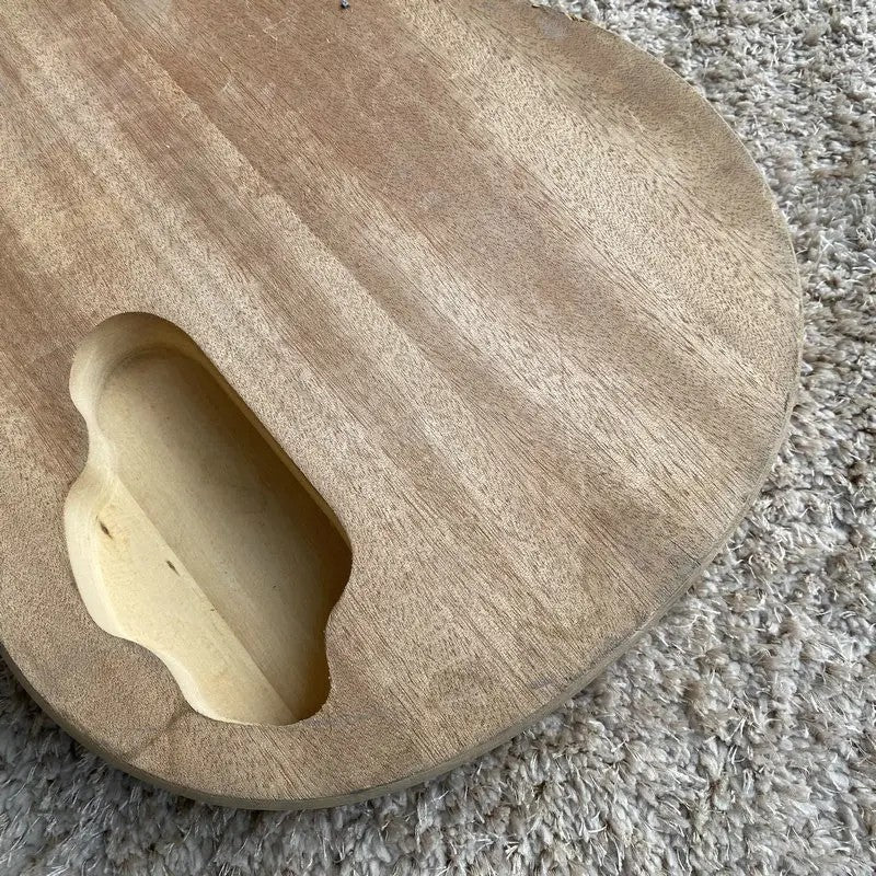 Unfinished Basswood Guitar Single Cut Body DIY Project Fit Les Paul LP