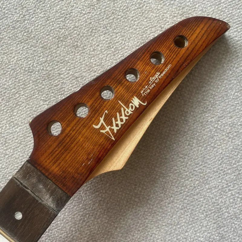 Custom Roasted Maple Wood Guitar Neck, 24 Frets Rosewood Fingerboard F