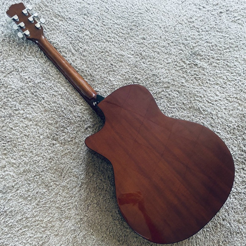 Luna Acoustic Guitar, Mahogany Plywood Body, Rosewood Fingerboard Neck