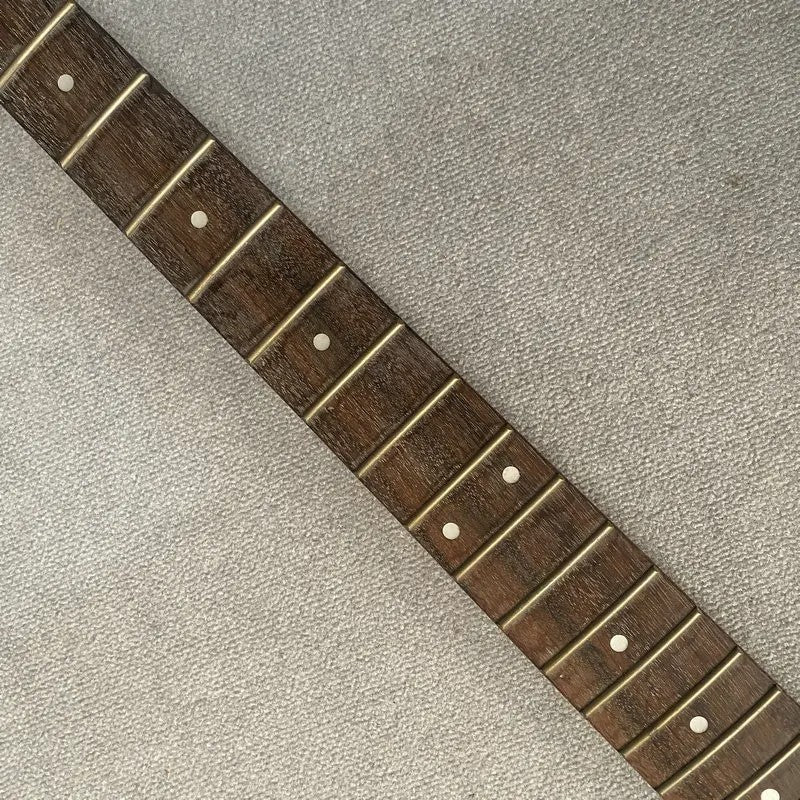 Black Maple Wood 4 String Bass Neck, Rosewood 24 Frets Rosewood Finger