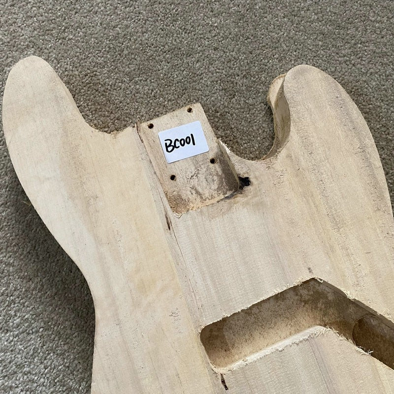 Unfinished Basswood 4 String Bass Solid Body Fit Jazz Bass
