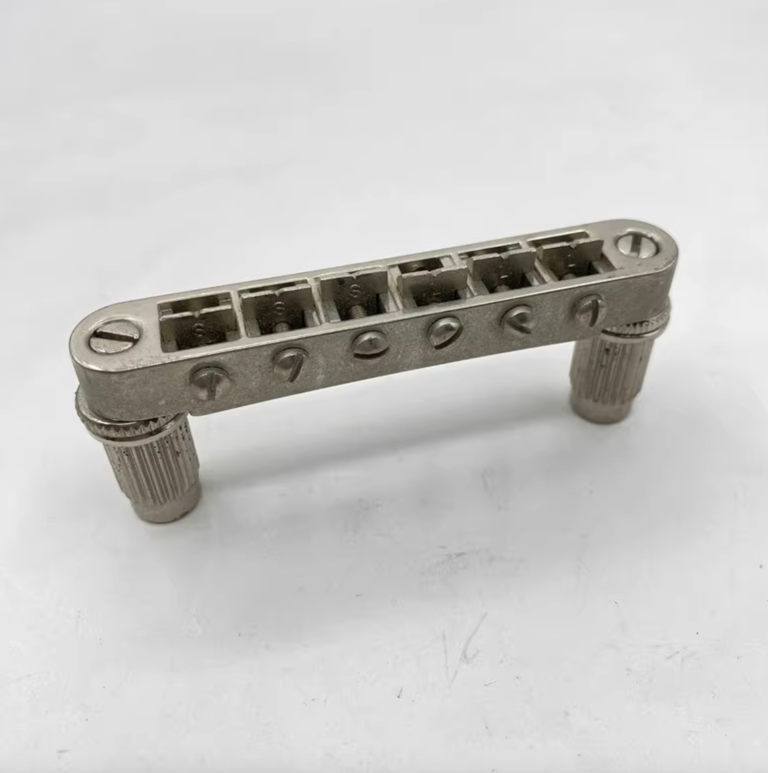 Aged Nickel Guitar Tune O Matic Bridge Fit Ibanez,Epiphone
