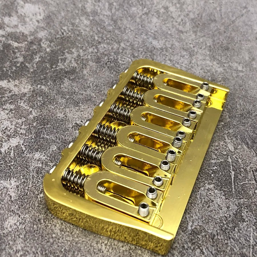 Gold Guitar String Through Hardtail Fixed Bridge Fit Stratocaster Stra