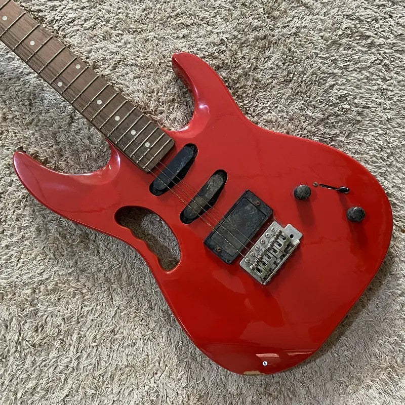 KCC Red Electric Guitar HSS, Basswood Body with Maple Neck, Rosewood F