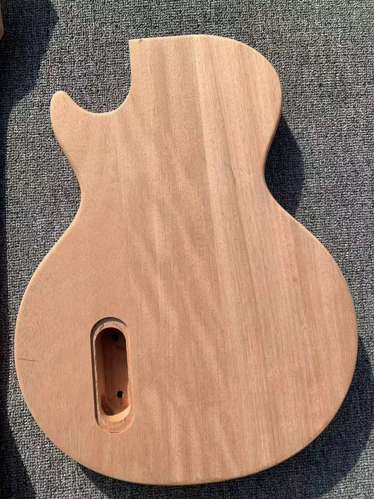 DIY Project Mahogany Guitar Body with Neck Fit Les Paul LP Junior