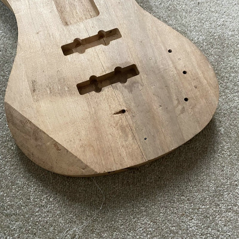 Unfinished Basswood 4 String Bass Body