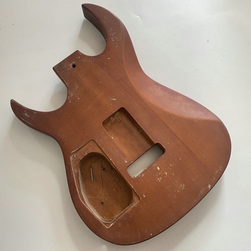 Solid Mahogany Wood HH Guitar Double Cutaway Body