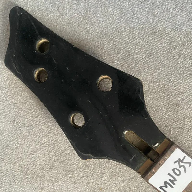 Black Maple Wood 4 String Bass Neck, Rosewood 24 Frets Rosewood Finger