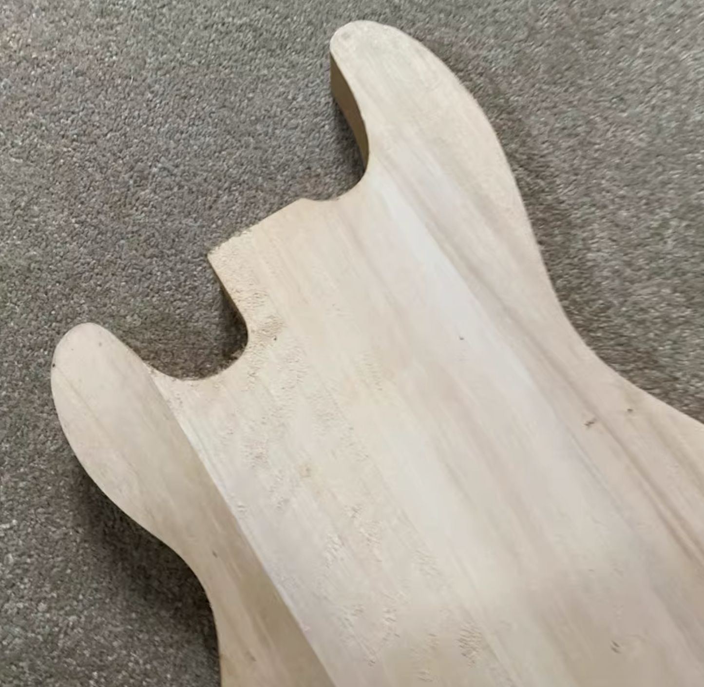 Unfinished Basswood 4 String Bass Body Fit Precision Bass DIY Project