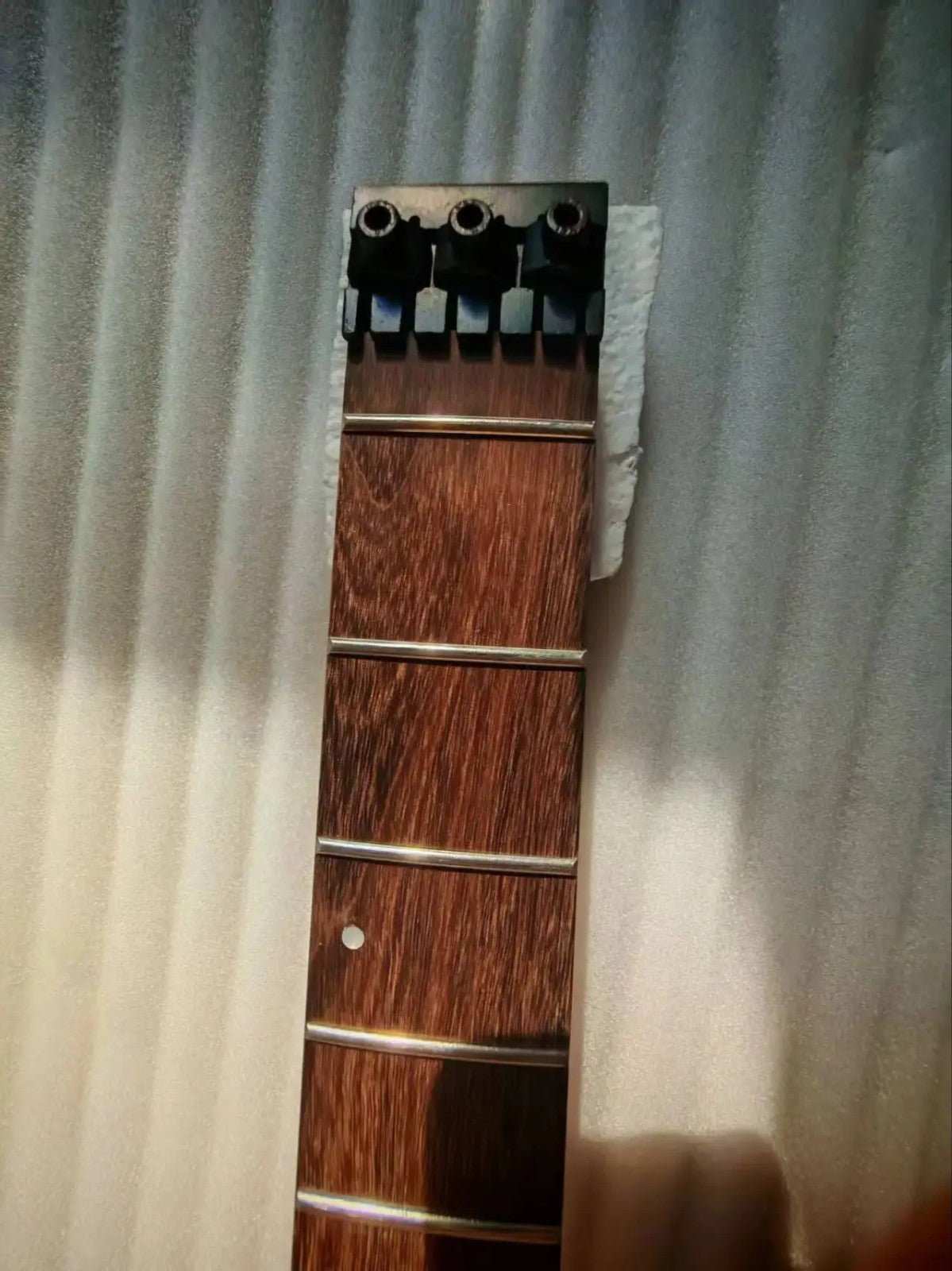 Unfinished Tiger Maple Top Headless Guitar Mahogany Body with Neck