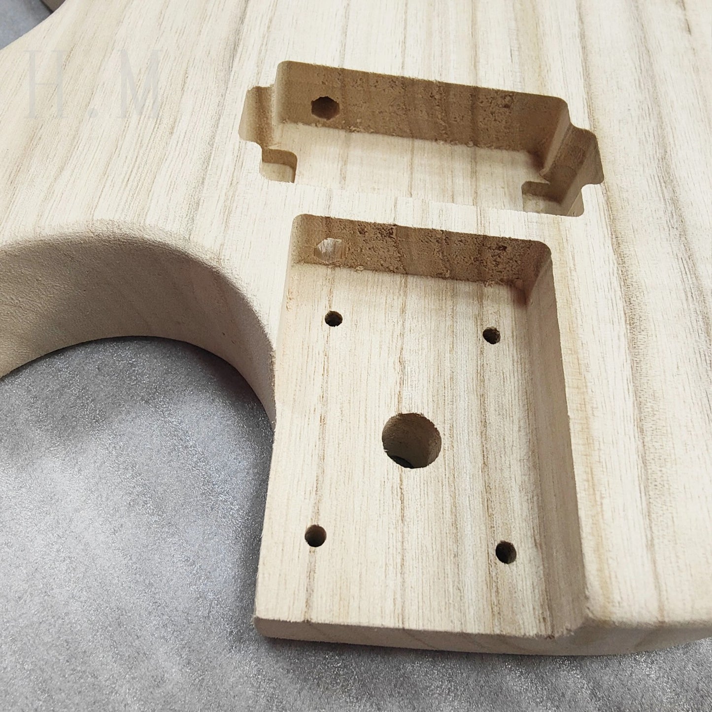 Paulownia Wood Unfinished Single Cut Guitar Body Fit LP Les Paul