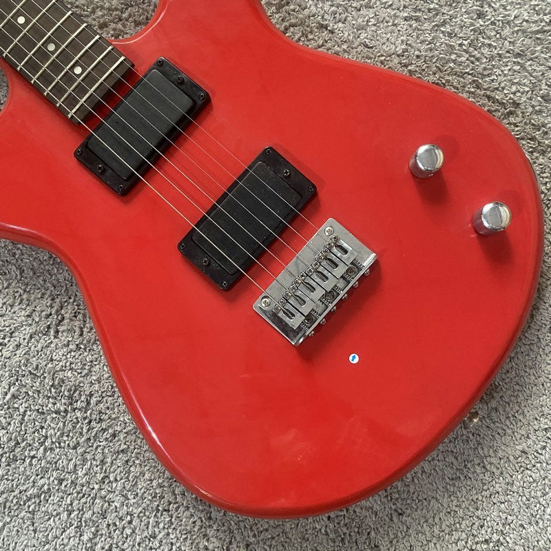 Custom Red Glossy Finish Guitar, Basswood Body, Maple Neck, Rosewood F