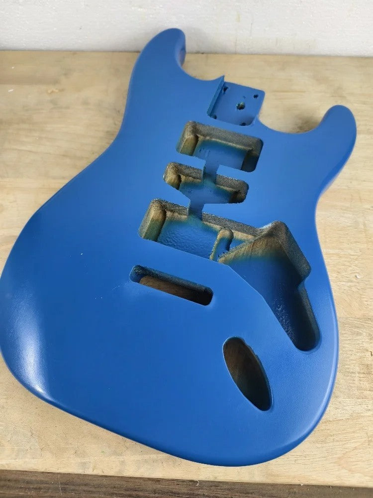 Blue Poplar Wood Double Cutaway Guitar Body Fit Stratocaster Strat Gui
