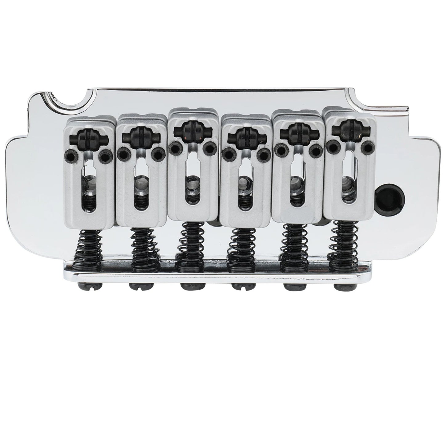 Chrome 2 Point Guitar Roller Saddles Bridge Tremolo System Fit Stratoc